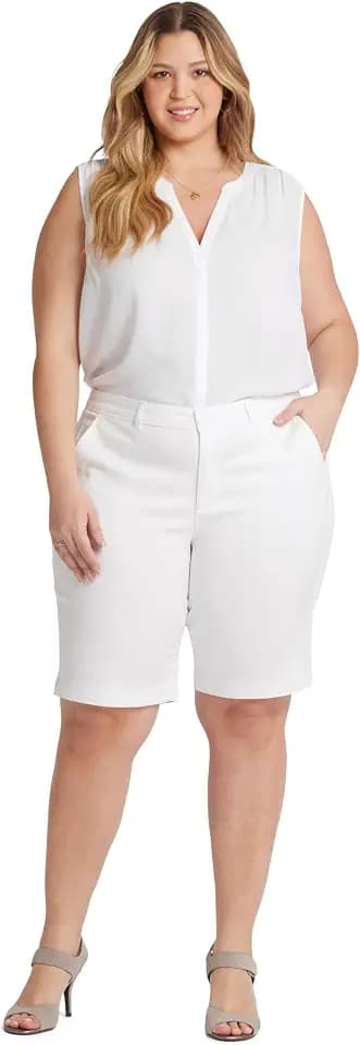 NYDJ womens Plus Size Bermuda ShortDenim Shorts