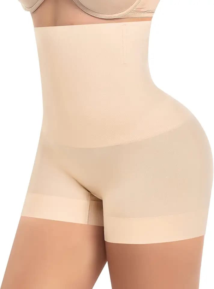 Womens Slip Shorts for Under Dress Seamless Shapewear Boyshorts Tummy Control Panties Shaping Shorts
