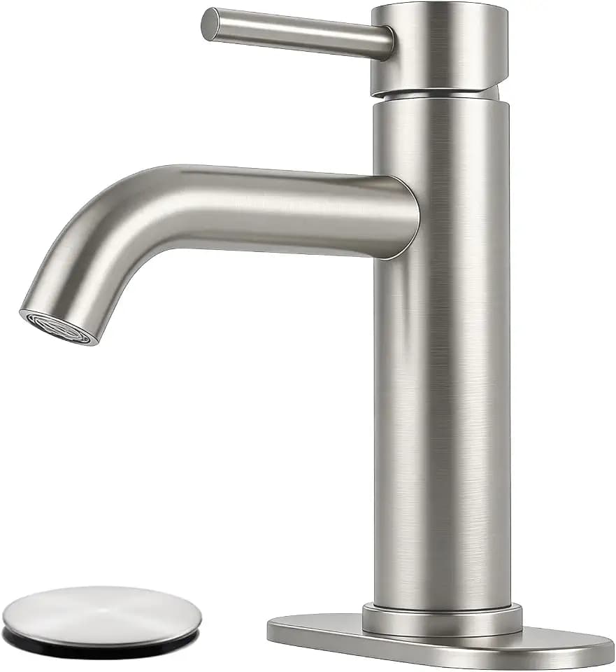 Bathroom Faucet Single Handle Bathroom Sink Faucet Brushed Nickel