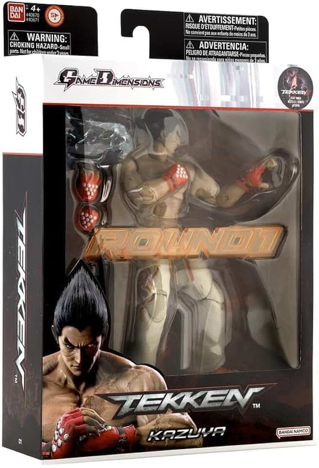 BANDAI Tekken - Actionfigur 17 cm - Kazuya Mishima Game Dimensions - Offizielle Lizenz - Gelenkfigur Kazuya Tekken - 40671