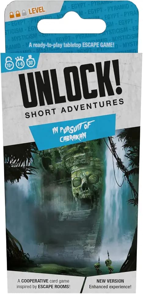 UNLOCK! Short Adventures 2: The Awakening of The Mummy - Immersive Escape Room Card Game for Kids and Adults, Ages 10+, 1-6 Players, 30 Minute Playtime, Made by Space Cowboys