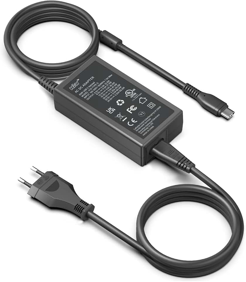HKY 65W USB C Super Schnellladegerät für HP ZBook Firefly G9 14" 16" G8 15.6inch Mobile Workstation Business Laptop,Elite Dragonfly G2 Max, für HP Spectre/Envy/EliteBook X360 Laptop Adapter Ladekabel