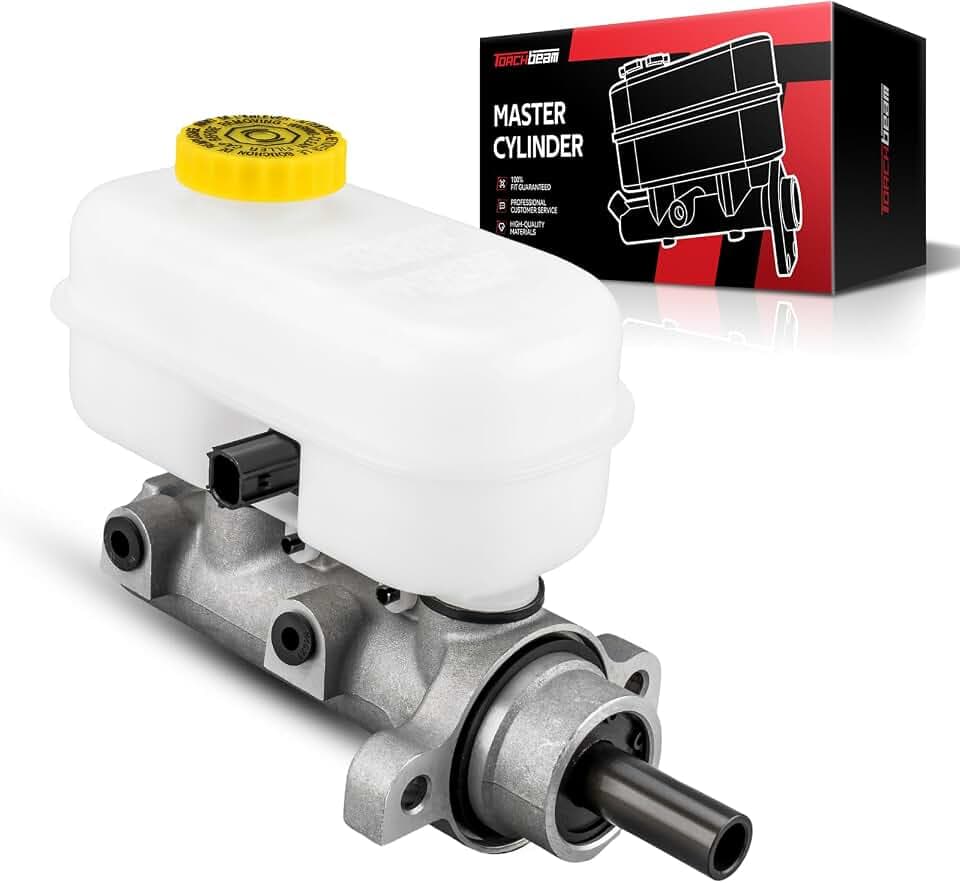 Torchbeam Brake Master Cylinder with Reservoir, Direct Fit Replacement for Dodge Dakota 1999-2004, DOT Approved, Aluminum Alloy, Includes Mounting Hardware