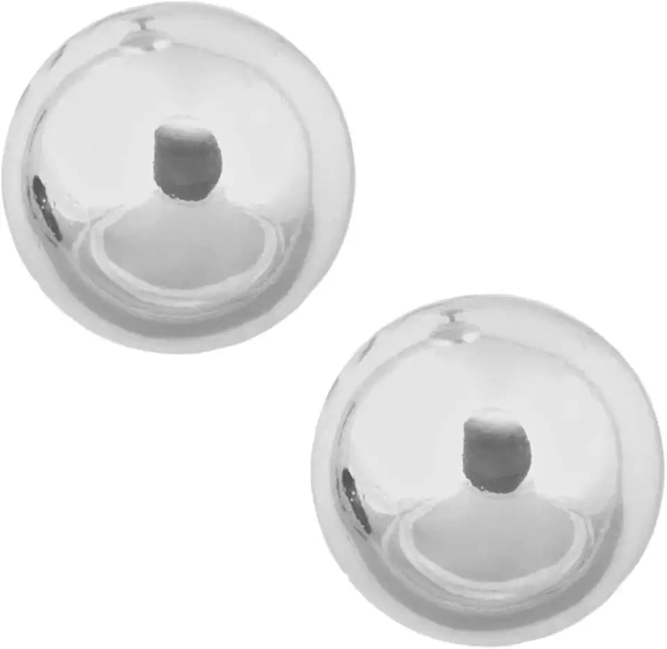 Anne Klein Classics Silber Ton Kugel Ohrstecker