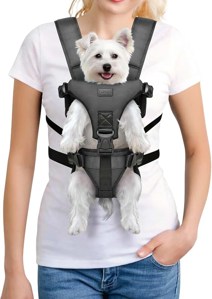 YUDODO Front Pet Carrier Backpack for Small Dog, Legs Out Dog Chest Carrier