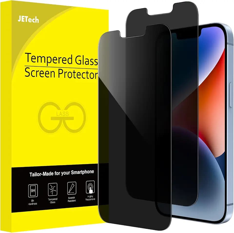 JETech Privacy Screen Protector for iPhone 14 Plus, 2-Pack