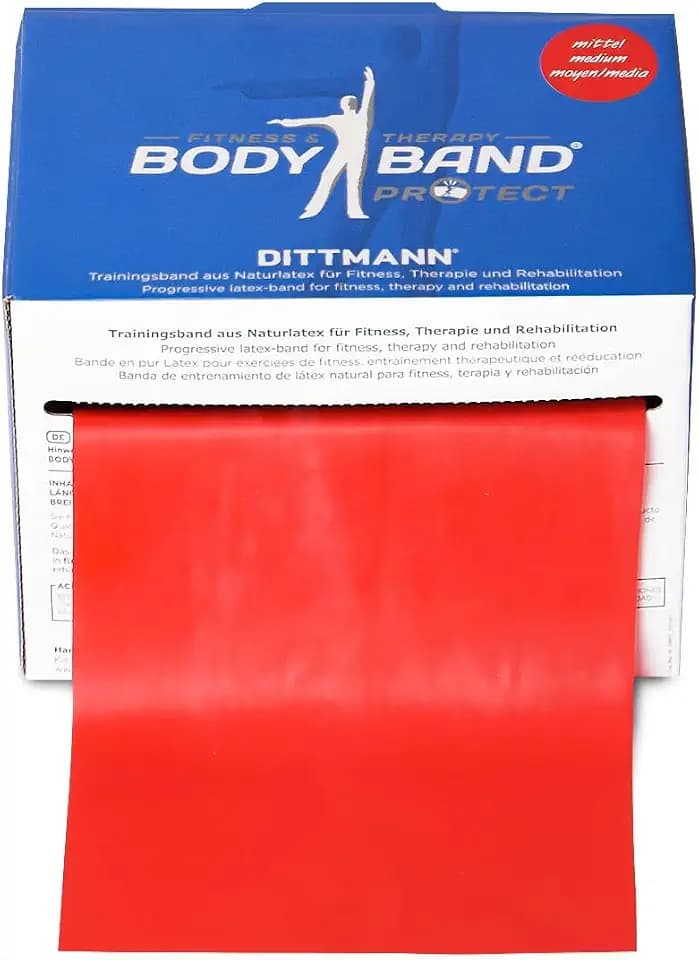 DITTMANN Body Band 25 m rot (mittel) Trainingsband