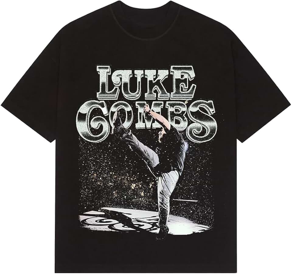 Luke Combs Stage T-Shirt, Black