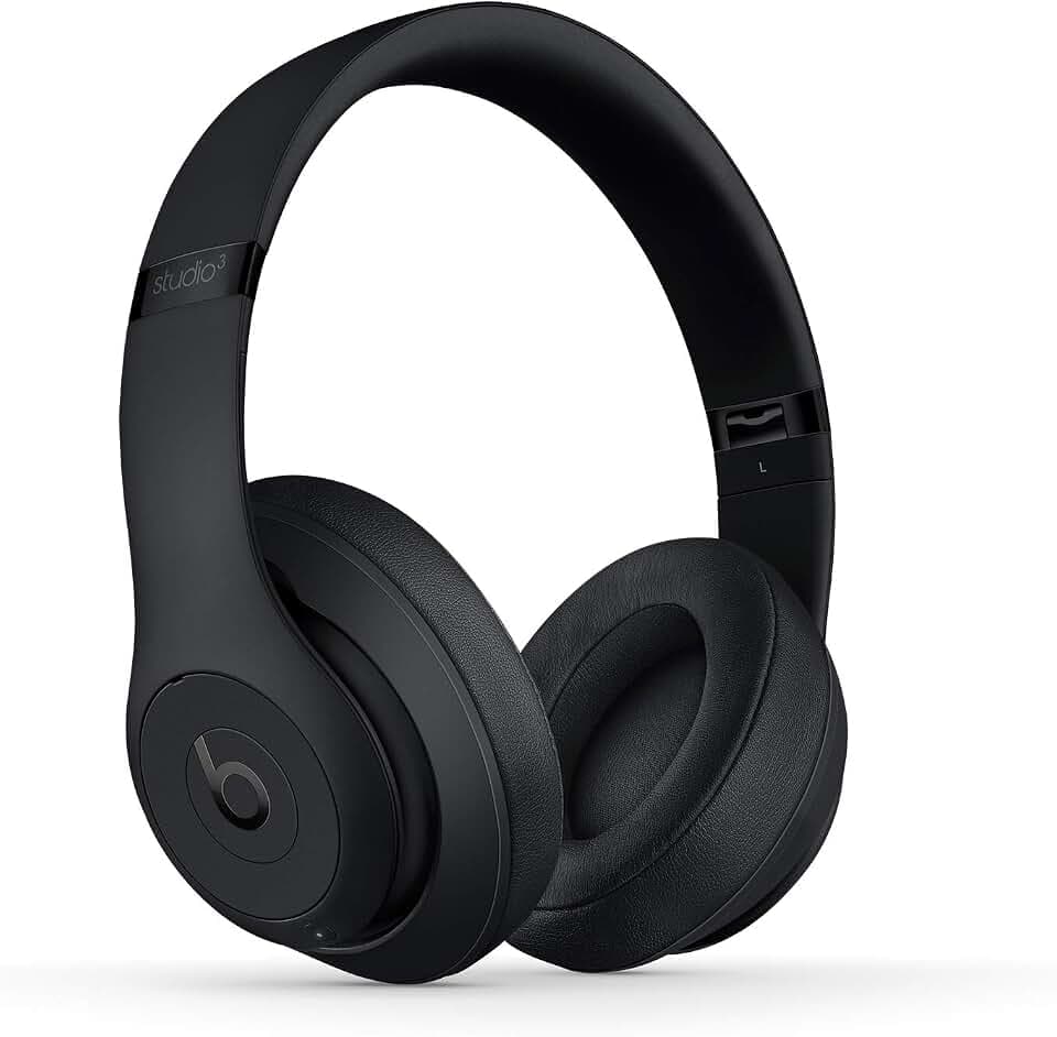 Beats Studio3 Over-Ear Bluetooth Kopfhörer mit Noise-Cancelling – Apple W1 Chip, Bluetooth der Klasse 1, aktives Noise-Cancelling, 22 Stunden Wiedergabe – Matt-schwarz
