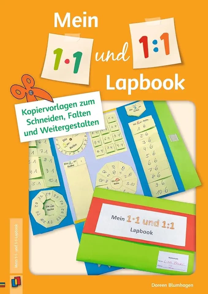 Mein 1•1- und 1:1-Lapbook: Kopiervorlagen zum Schneiden, Falten und Weitergestalten