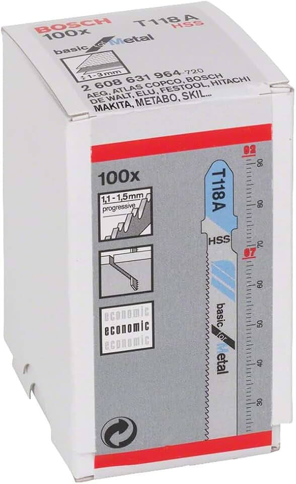 Bosch 100x Stichsägeblatt T 118 A