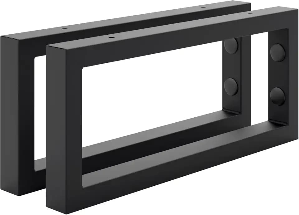 HOLZBRINK Regalhalterung Schwarz Metall 35x15 cm HLA-A (2 St.) | Waschtischhalterung, Wandkonsole für Küchenregal, Schwerlastkonsole für TV-Regal