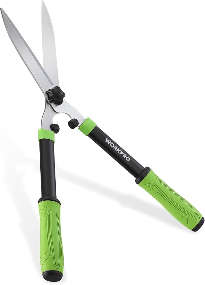 WORKPRO Hedge Shears, 23" Hedge Clippers with Sharp High Carbon Steel Blade