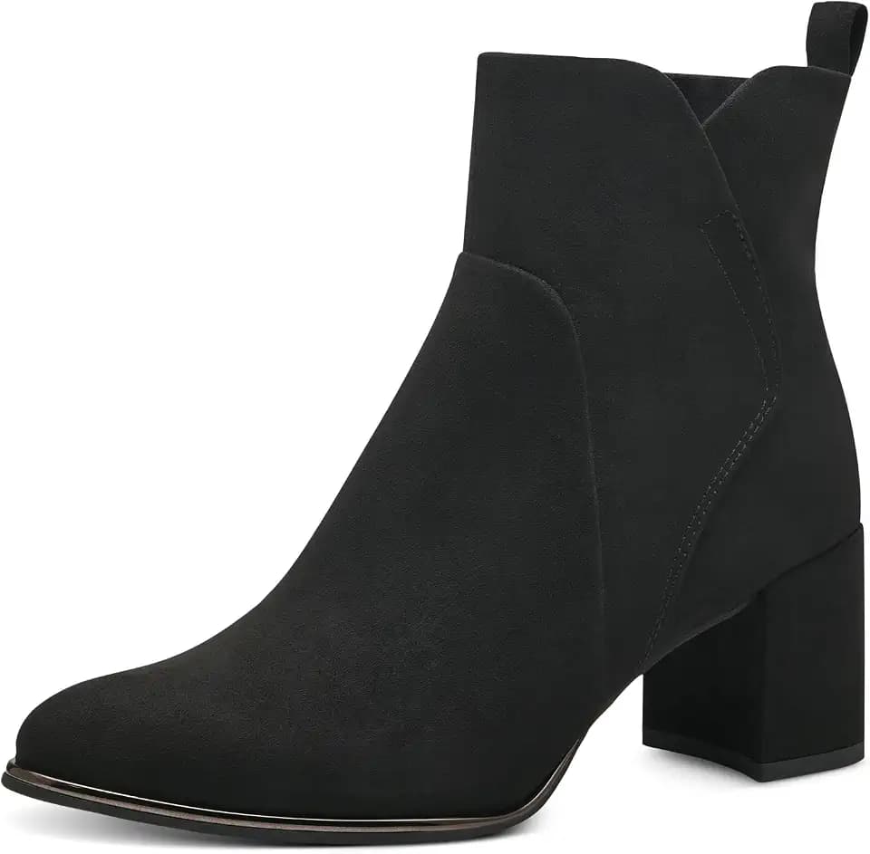 MARCO TOZZI Damen Stiefeletten mit Blockabsatz Vegan