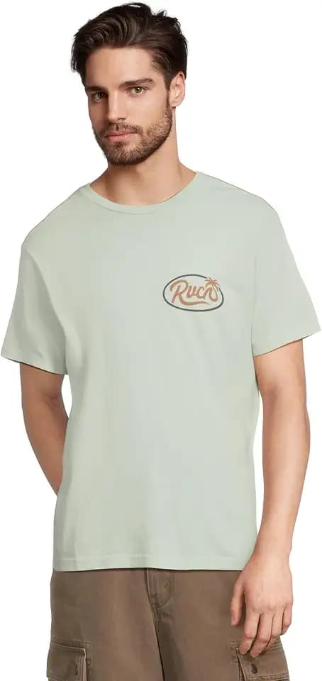 RVCA Men's Men's Frond Script Ss Short Sleeve Tee