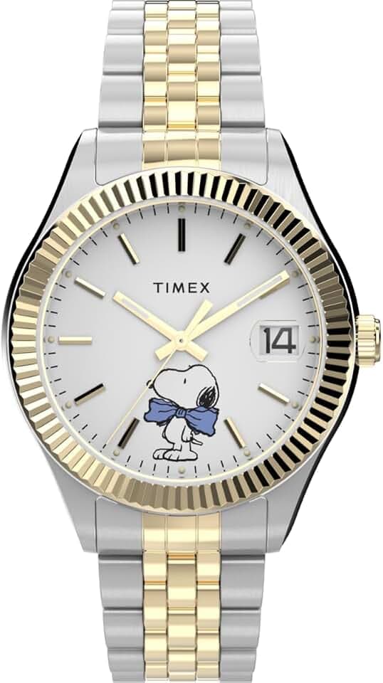Timex Damen Analog Quarz Armbanduhr Peanuts Legacy Bowtie
