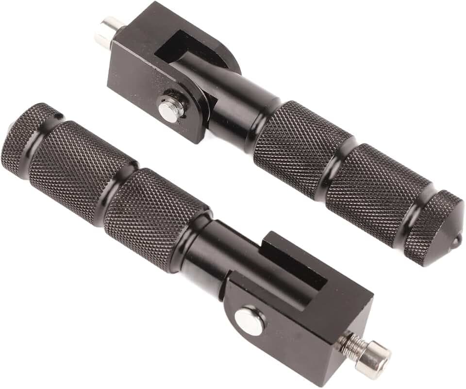2 Stück Beifahrerfußrasten für Motorräder, 90 Grad Klappbare, 120mm