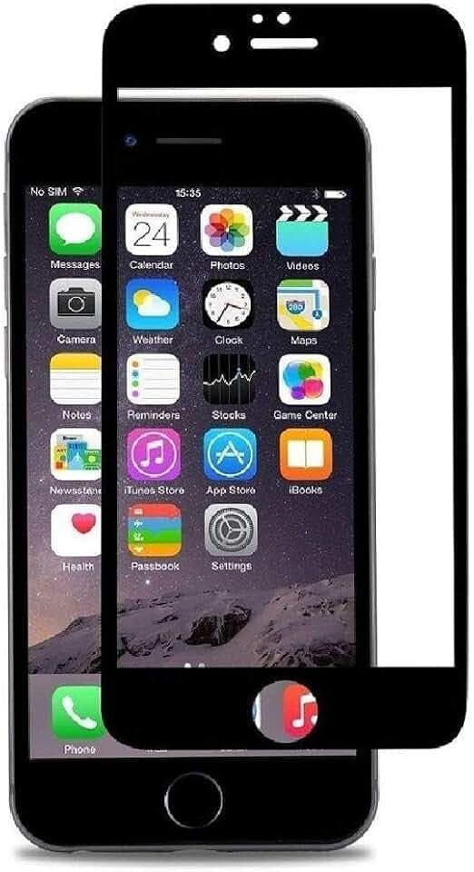 [2 Stück 3D iPhone 6 Plus / 6s Plus Panzerglas Gehärtetes Glas Blasenfrei Full Screen 9H Härte Kratzfest