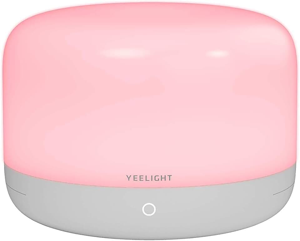 YEELIGHT Smart Home Tischlampe D2, LED Nachttisch Stimmungslicht Alexa Zubehör, indirekte Beleuchtung, Nachtlicht, RGB dimmbar