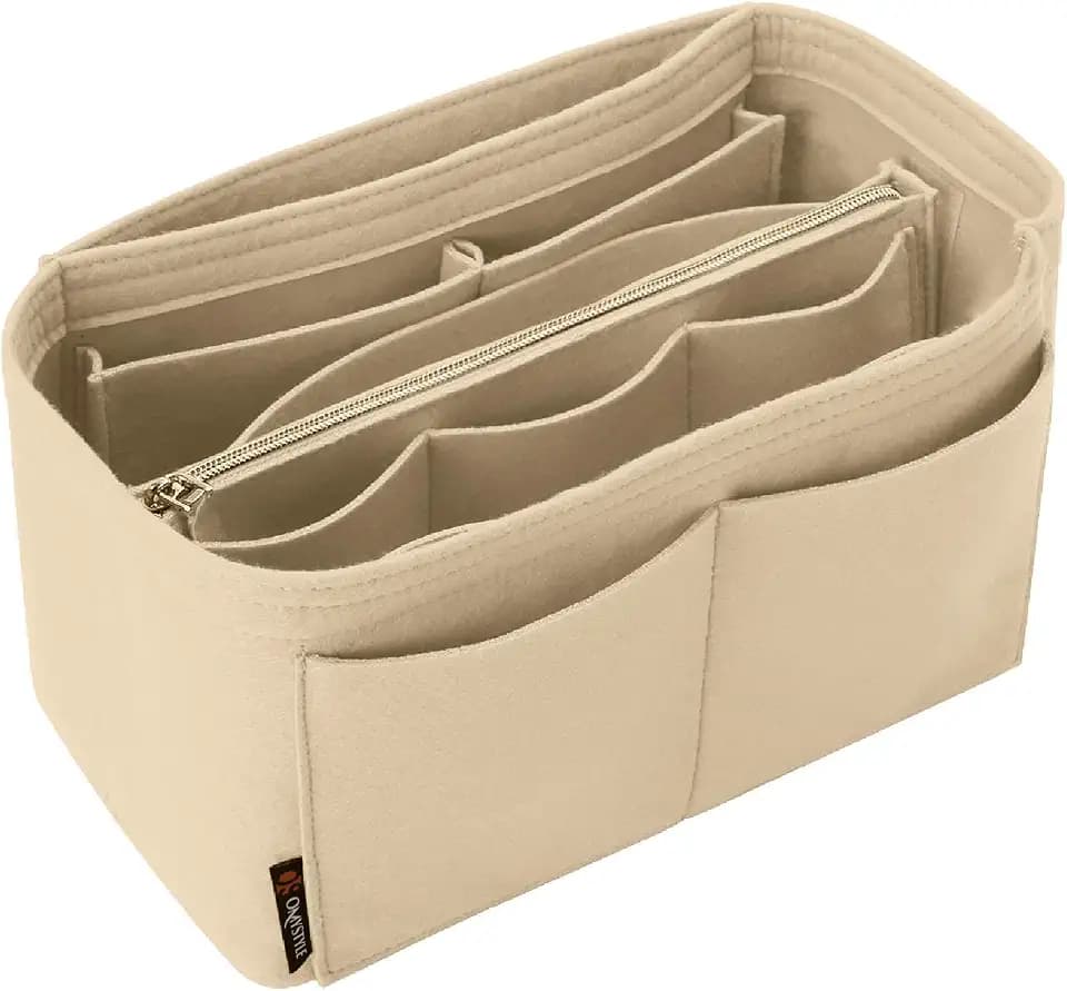OMYSTYLE Purse Organizer Insert, Felt Tote Bag Organizer Insert with 5 Sizes, Handbag Dividers for Inside Purse, Compatible with Longchamp, Neverful, Speedy and More