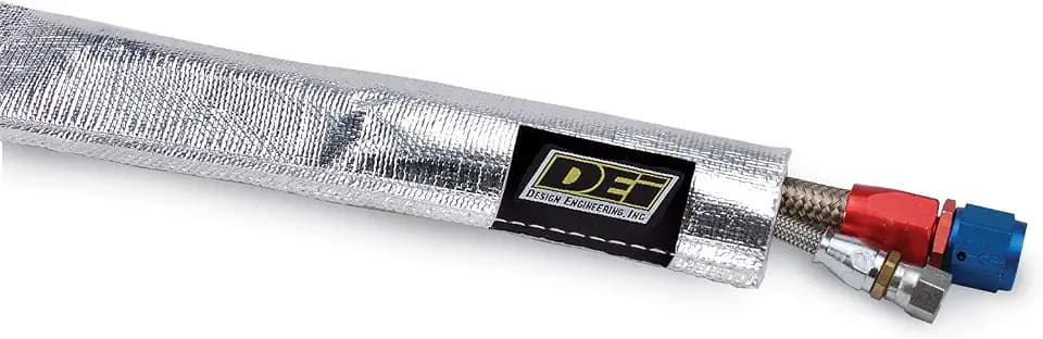 Design Engineering Heat Sheath Aluminized Sleeving – 1/2" I.D. x 3 ft