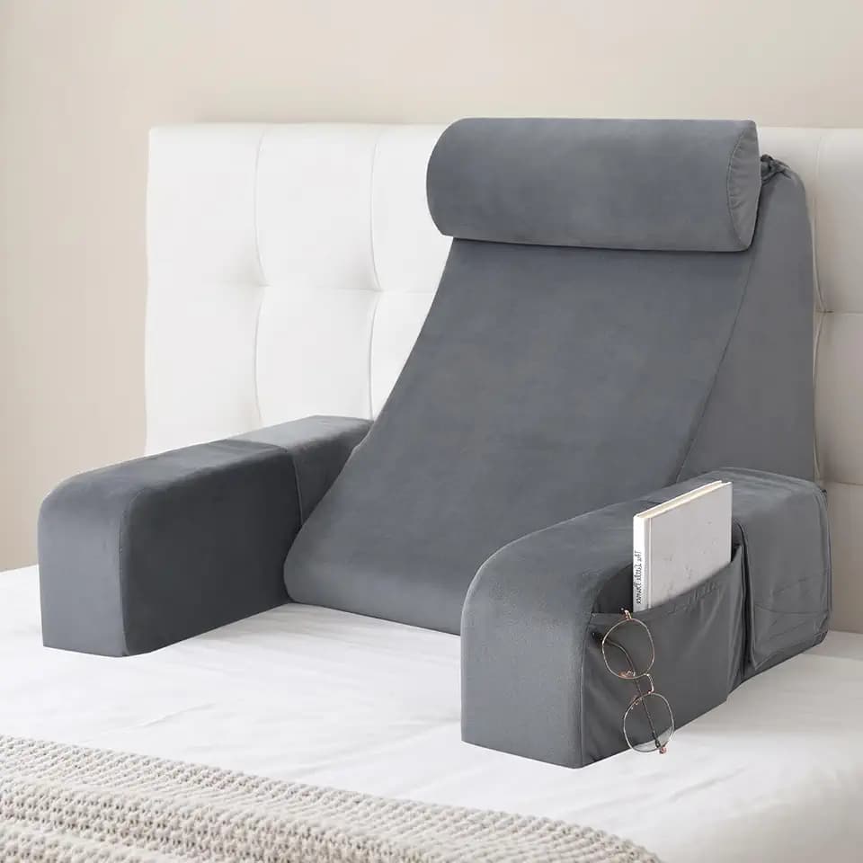 ENITYA 19" Lesekissen für Bett und Sofa, Lesekissen für Erwachsene