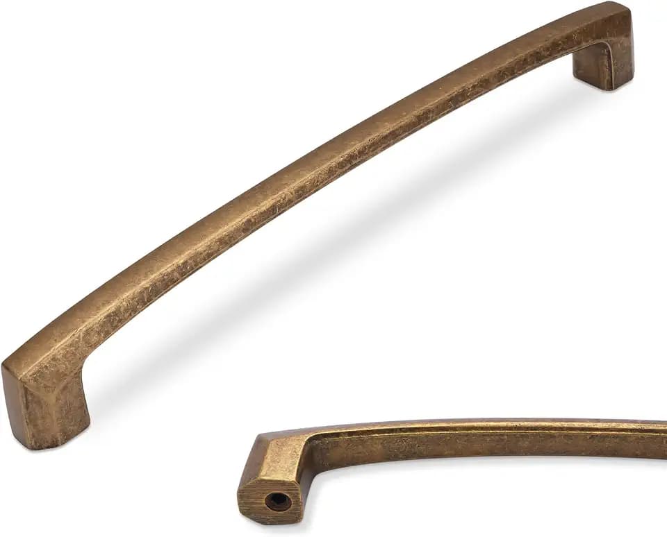 6 Pack 10 Inch Antique Brass Kitchen Cabinet Handles