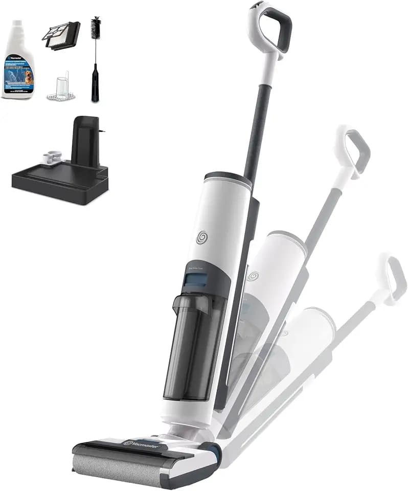 Vacmaster Cordless Wet Dry Vacuum & Mop, Self-Cleaning Hard Floor Cleaner
