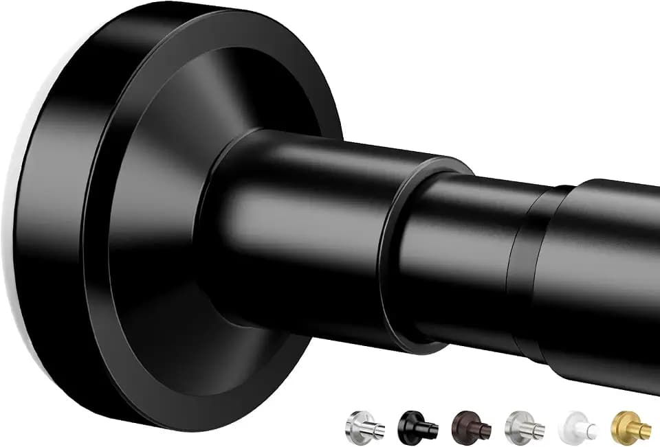 Shower Curtain Rod, No Drilling Adjustable 32-75 Inches Spring Tension Rods