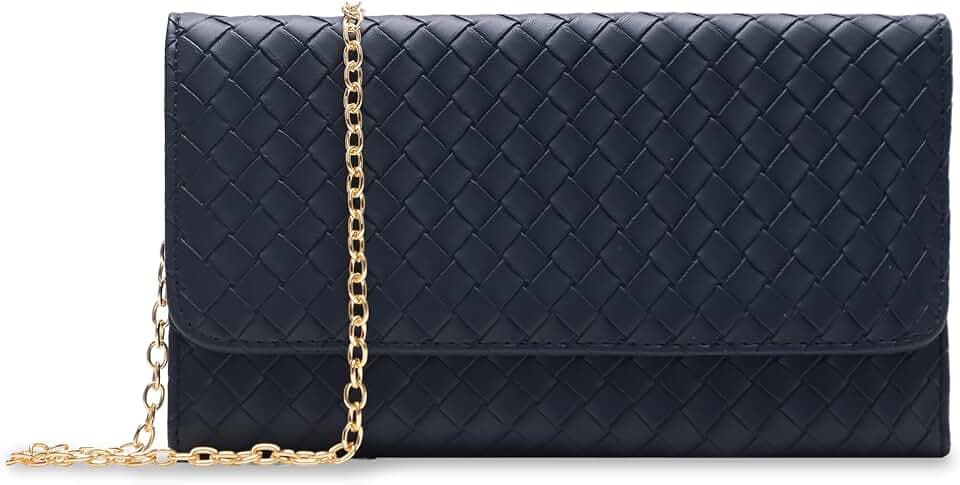 U+U Crossbody Bags for Women, Clutch Purse with Chain & Card Slots