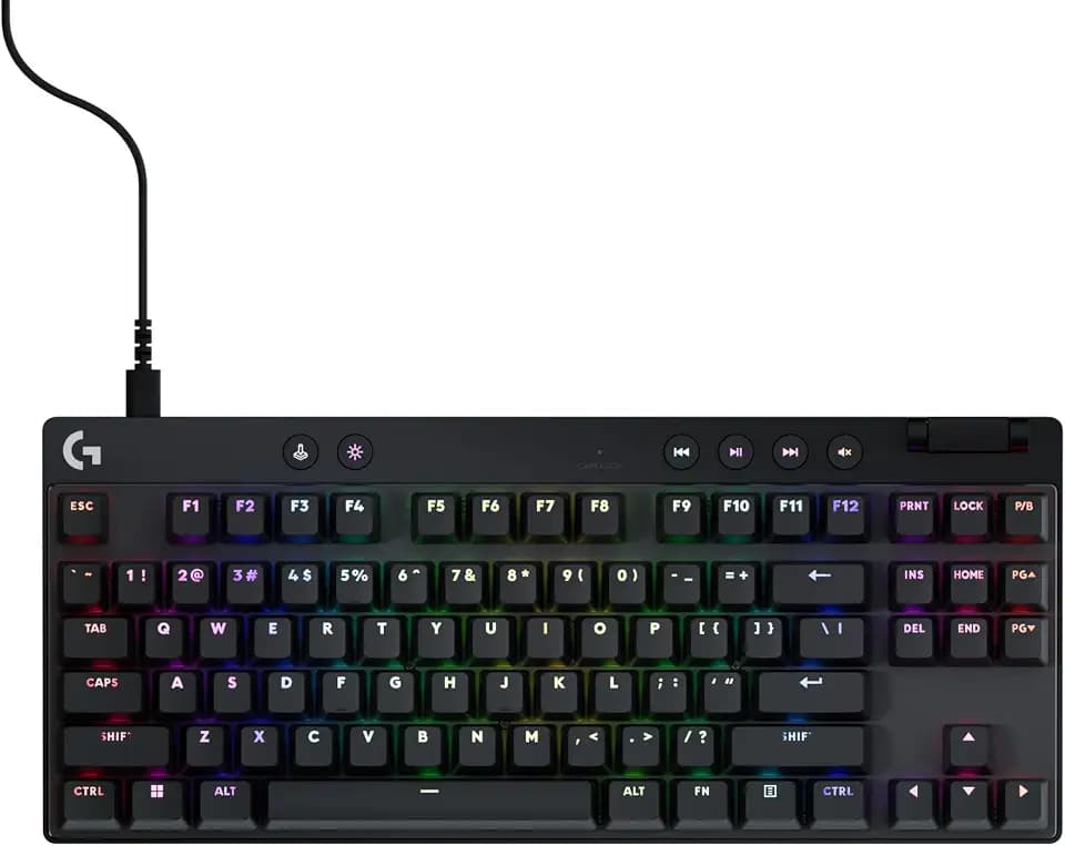 Logitech G PRO X TKL Rapid Tenkeyless Gaming Keyboard (Hall-Effect) - Black