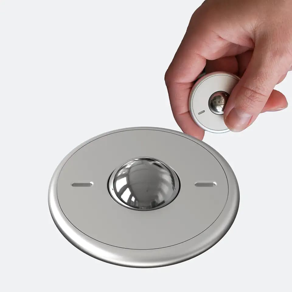 ONO Scroller – Hand-Fidget-Spielzeug für Erwachsene, hilft Stress, Angst, Verspannungen abzubauen, fördert Fokus, Klarheit, kompaktes, tragbares Design, Aluminiumgrau