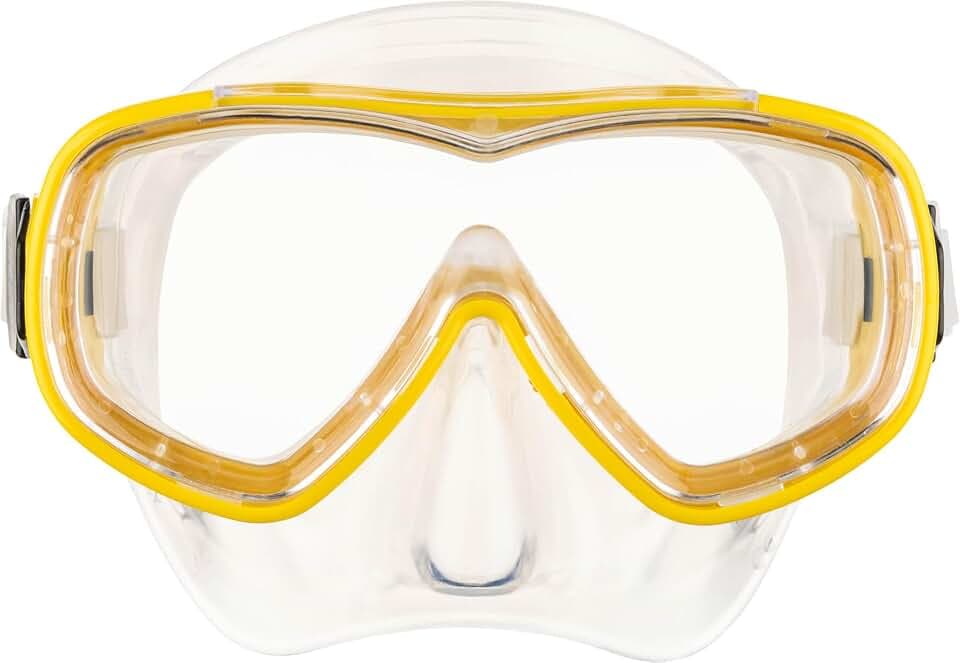CRESSI Piumetta Kindermaske Taucherbrille Kinder 3–6 Jahre Silikon Maske, Schnorchelmaske, Schwimmbrille Polycarbonat Linsen Weiche Dichtung Komfort Sichtfeld Antibeschlag, Made in Italy