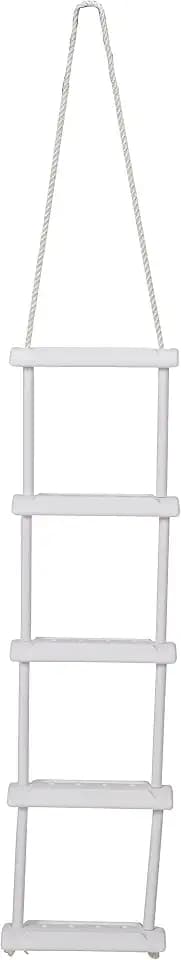 Attwood 11865-4 Rope Ladder, 5 Steps, 11 1/2-inches Wide x 64-inches Long, Non-Slip Step Surfaces, Nylon Rope