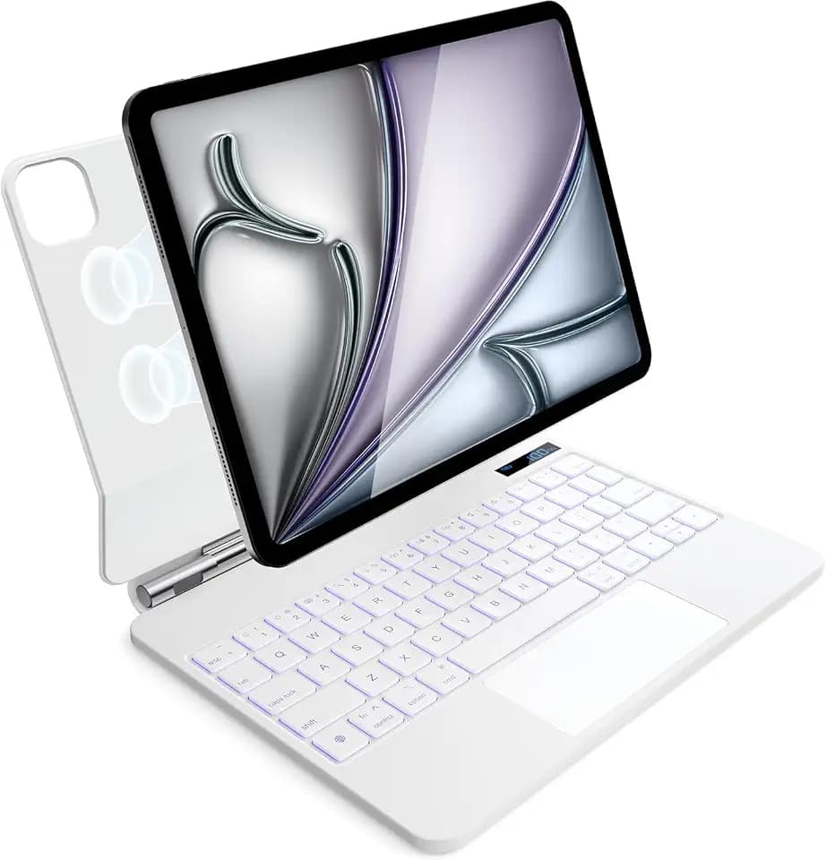 CSZZACME for iPad Air 11 inch M4/M3/M2 case with Keyboard, Magnetic Attach