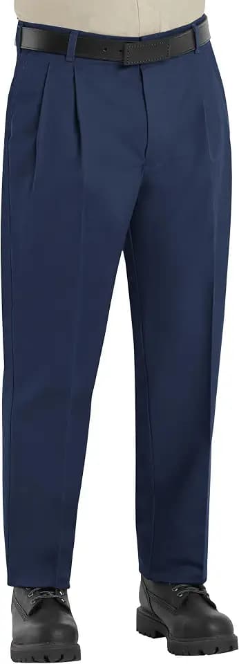 Red Kap Men's Executive Double Pleated Twill Work Slacks