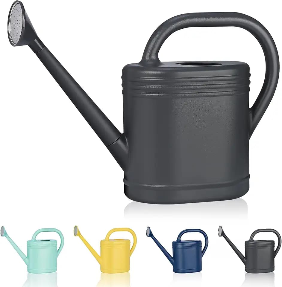 2 Gallon Watering Can for Indoor Plants, Garden Watering Cans for Outdoor Plant House Flower, Modern Plant Watering Can Large Long Spout with Sprinkler Head