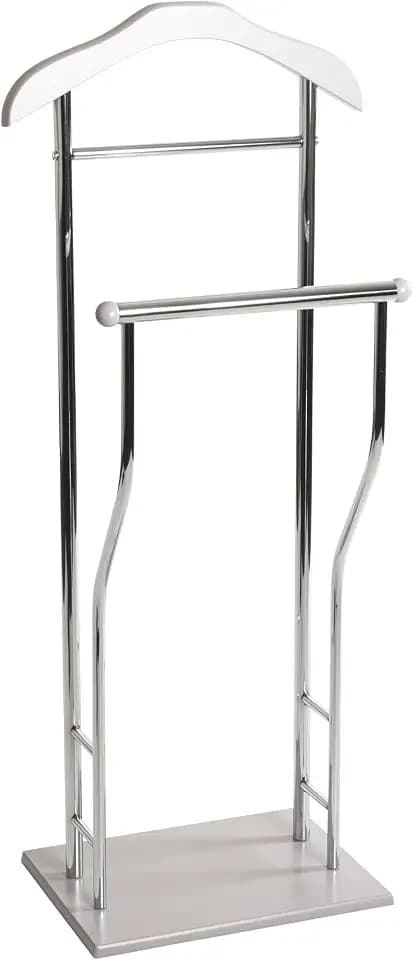 HAKU Herrendiener stummer Diener chrom kaschmir Metall - Maße: B 45 x H 110 x T 30 cm, Style: Modern