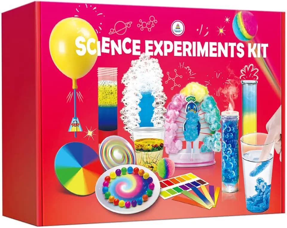 UNGLINGA 40+ Experimente für Kinder, Experiment Geschenke Jungen Mädchen Chemiebaukasten Experimentierkasten Labor Kindern Kreativ Geschenkideen Spielzeug