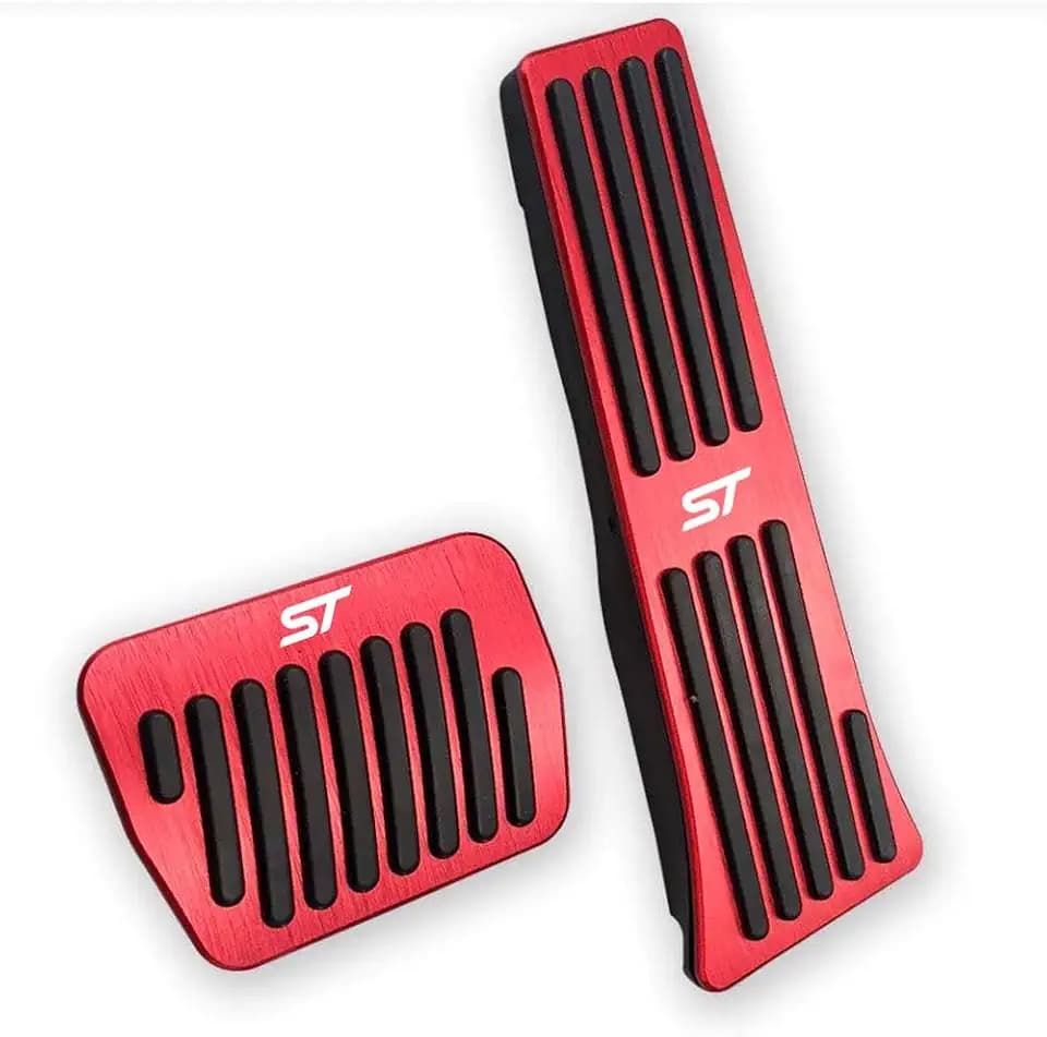 LEXLEY 2PCS Aluminum Brake Gas Pedal Covers for Ford Explorer 2021-2026