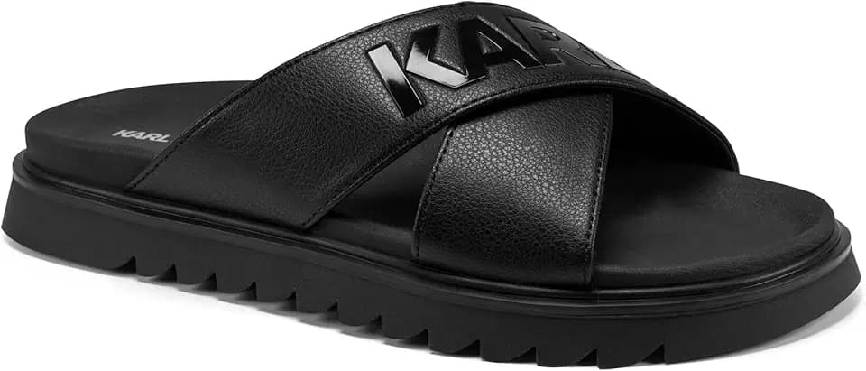 KARL LAGERFELD mens Chandler Criss Cross Sandal