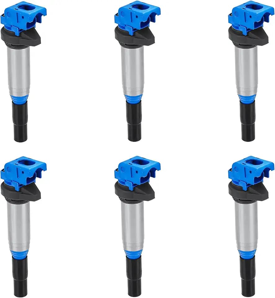 6 PCS Ignition Coil Packs for BMW 328i 3.0L L6 2007-2013, 320i 323i 325i 325Xi 330Ci 330i 335i 335xi 525i 525xi 528i 528xi 530i GT 530xi 535i 535xi 740i 740Li X3 X5 X6 Z4 128i 135i, Replaces UF592
