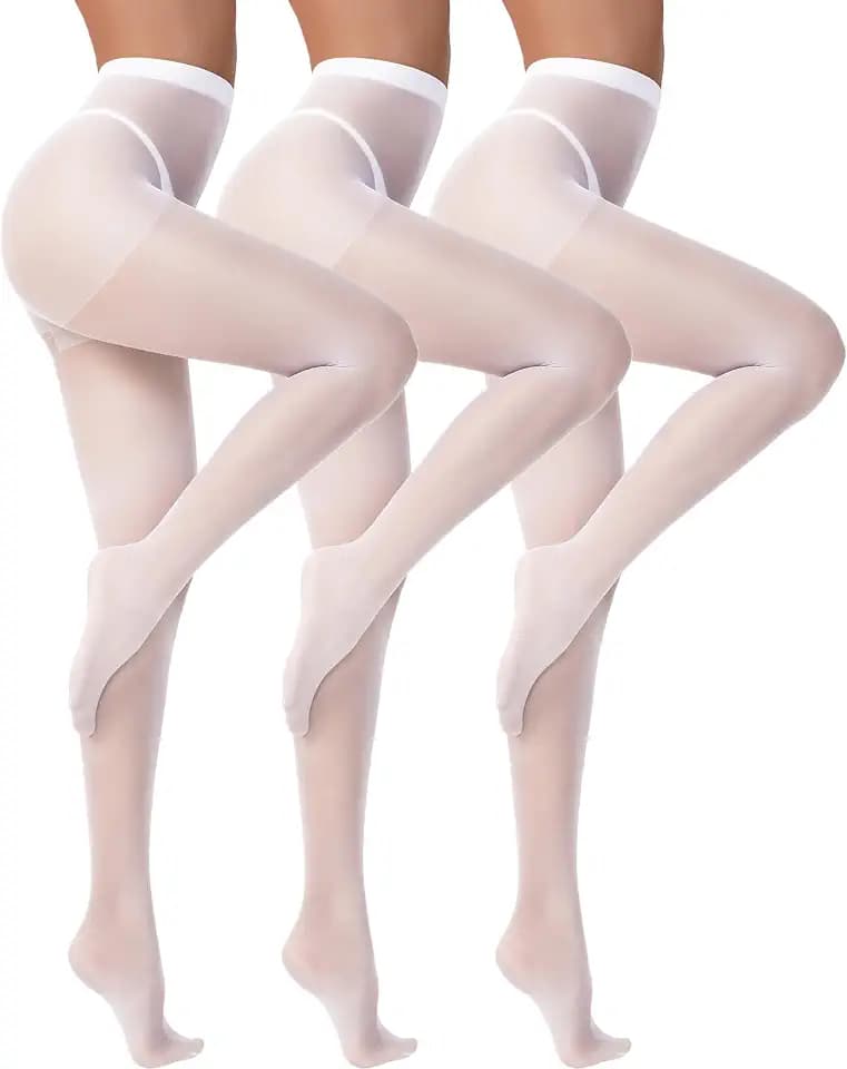 leg elegant 3 Pairs 20D Women's Sheer Tights Ultra Sheer Pantyhose with Control Top