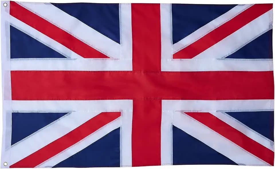 ROTERDON British Flag 4x6 FT Outdoor Heavy Duty 210D Oxford Polyester Union Jack England Flags, Vibrant Colors and Fade Proof, Embroidered Sewn Stripes United Kingdom UK Flag with Brass Grommets