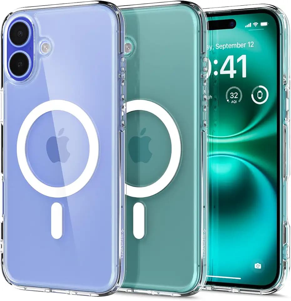 Spigen iPhone 16 Plus Hülle Ultra Hybrid MagFit -White