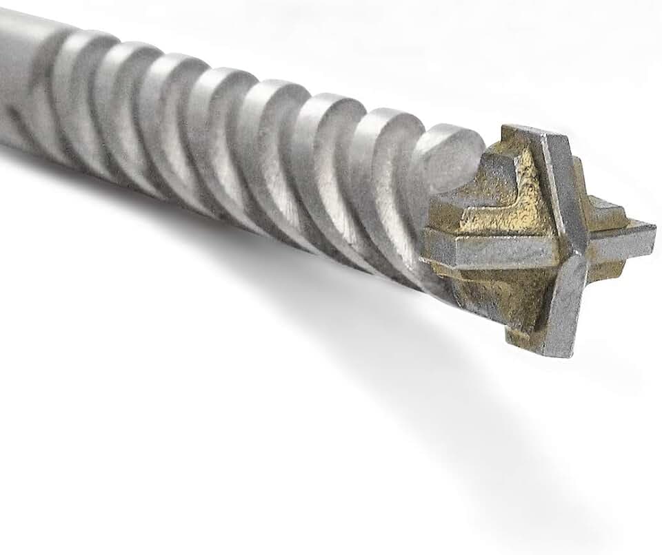 Fischer D-SDX Bohrer zylindrisch Vierkant für Mauerwerk, Beton und Stein, Tungsten-Karbidplatte, für handelsübliche Bohrmaschine und Bohrschrauber mit Zylinderanschluss, 545697