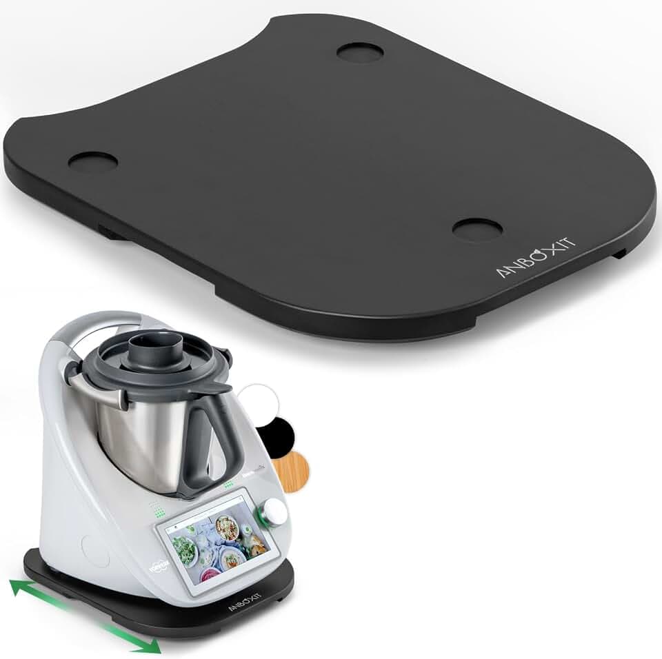 ANBOXIT Gleitbrett für Thermomix TM6/TM5, Brett für Thermomix mit Rollen
