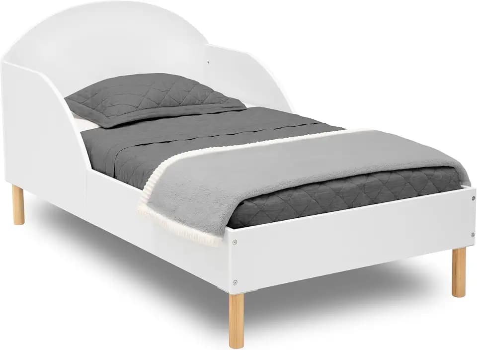 Delta Children Reese Toddler Bed - Greenguard Gold Certified, Bianca White