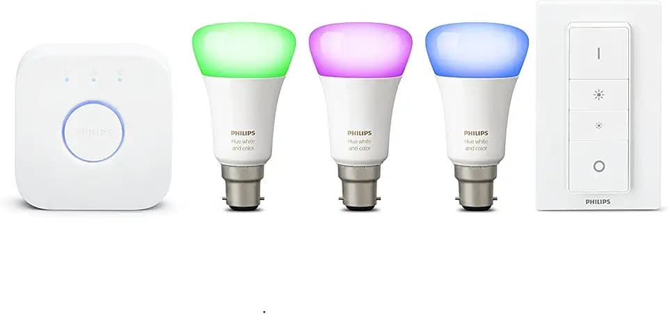 Philips-Hue-Leuchtmittel-Set, weißes und farbiges Ambiance-Licht, 6,5W E14 LED mit kleiner Edison-Schraubbirne, 2x Hue weiß und farbige Ambiance 6,5-W-E14-Kerzen-Lampen, Alexa-kompatibel