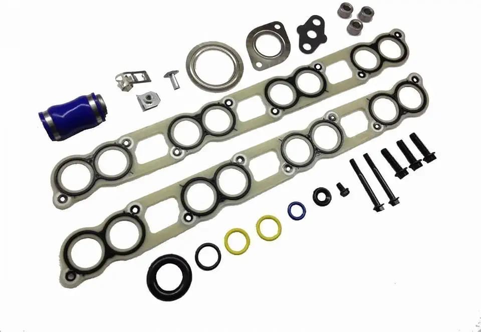 Precision Parts Replacement Intake Manifold/Turbo Installation Kit/EGR Cooler Gasket Set Compatible with 2004.5-2007 Ford 6.0 Powersteroke Diesel